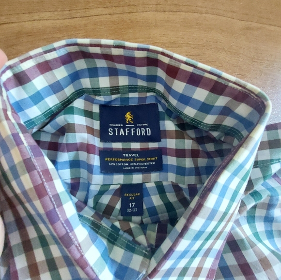 Stafford Plaid Button Down - Picture 2 of 3